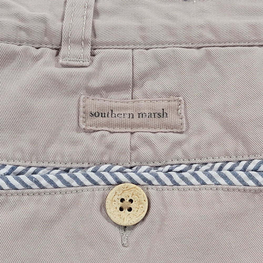 Southern Marsh Seawash Shorts Cotton Chino Khaki Classic Preppy Casual Men's 42 - Picture 11 of 11